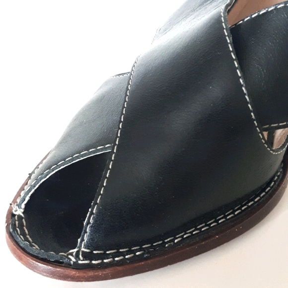 True Religion | Peep Toe Heeled Sandals - Picture 6 of 13